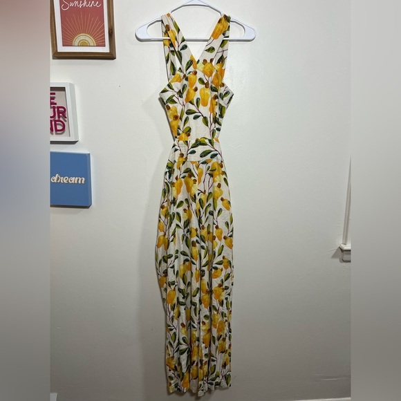 Farm Rio Halter Cutout Wide-Leg Jumpsuit - Picture 5 of 10